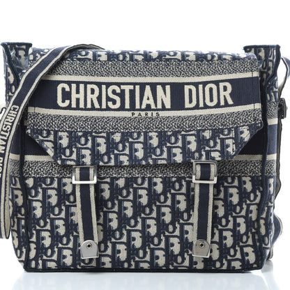 Christian Dior Oblique Medium Diorcamp Messenger Blue 8 of 13