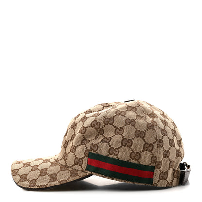 Gucci Monogram Web Baseball Hat M Beige Cocoa 6 of 8