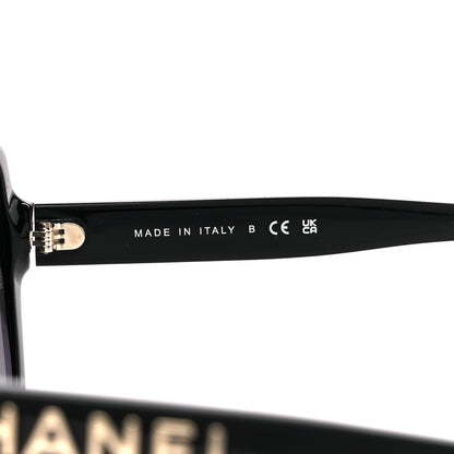 Chanel Acetate Square Sunglasses 5408-A Black 6 of 8
