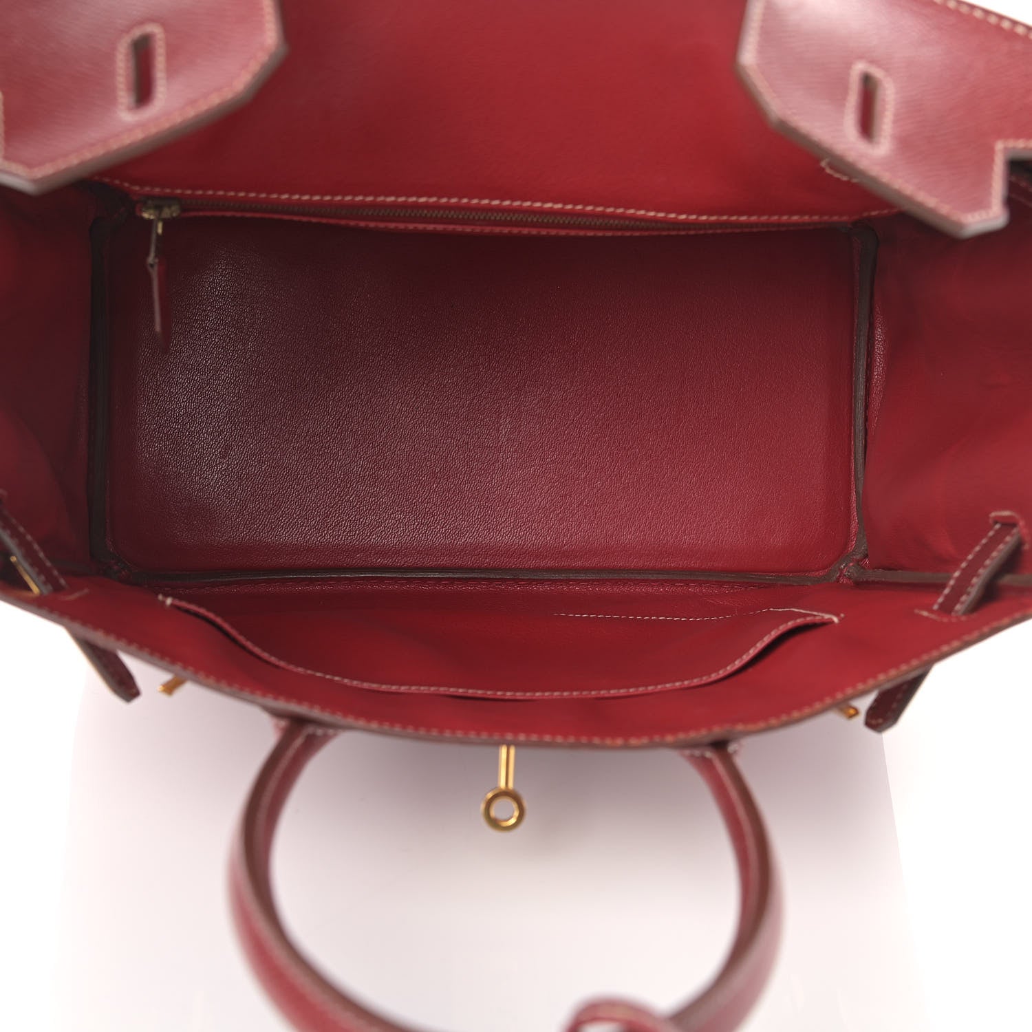 Hermes Veau Lisse Birkin 30 Rouge H 5 of 28