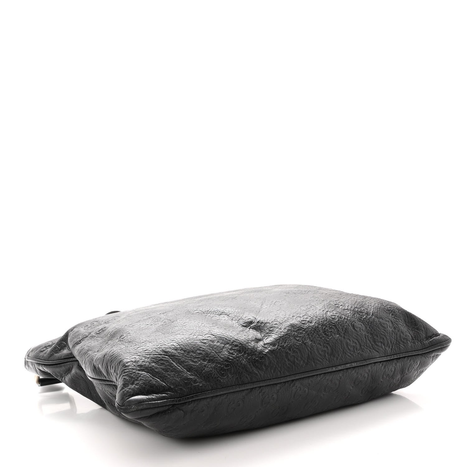 Gucci Guccissima Flat Messenger Bag Black 3 of 11