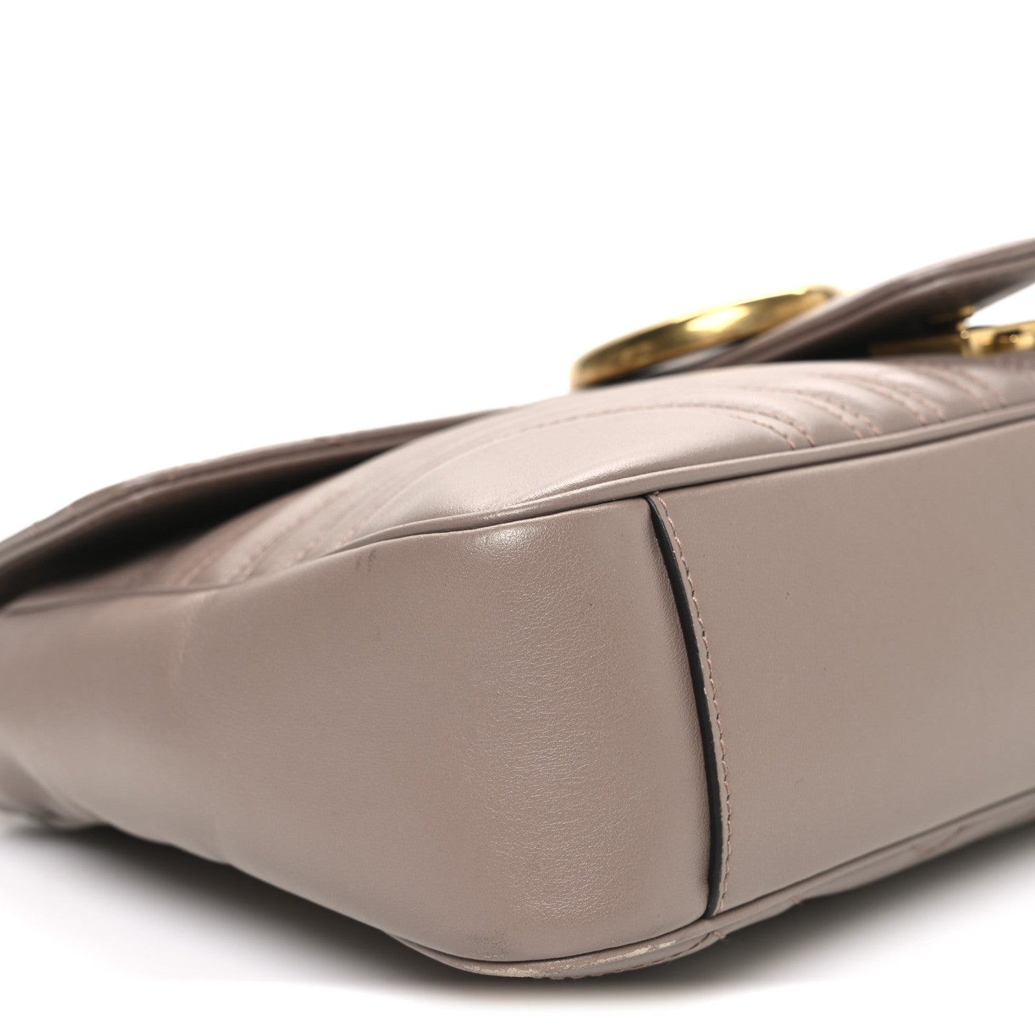 Gucci Calfskin Matelasse Medium GG Marmont Shoulder Bag Porcelain Rose 9 of 11