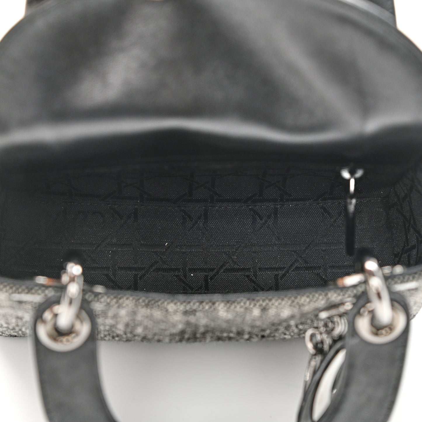 Tweed Mini Lady Dior Black