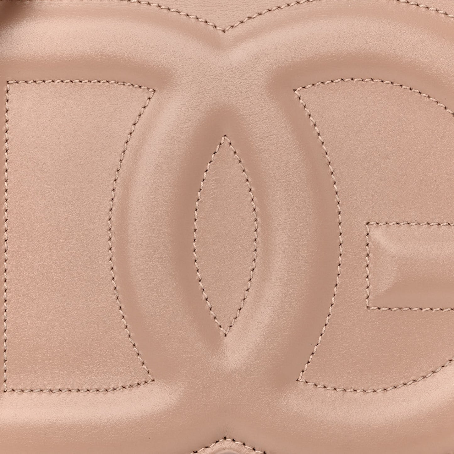 Calfskin DG Logo Flap Crossbody Bag Cipria
