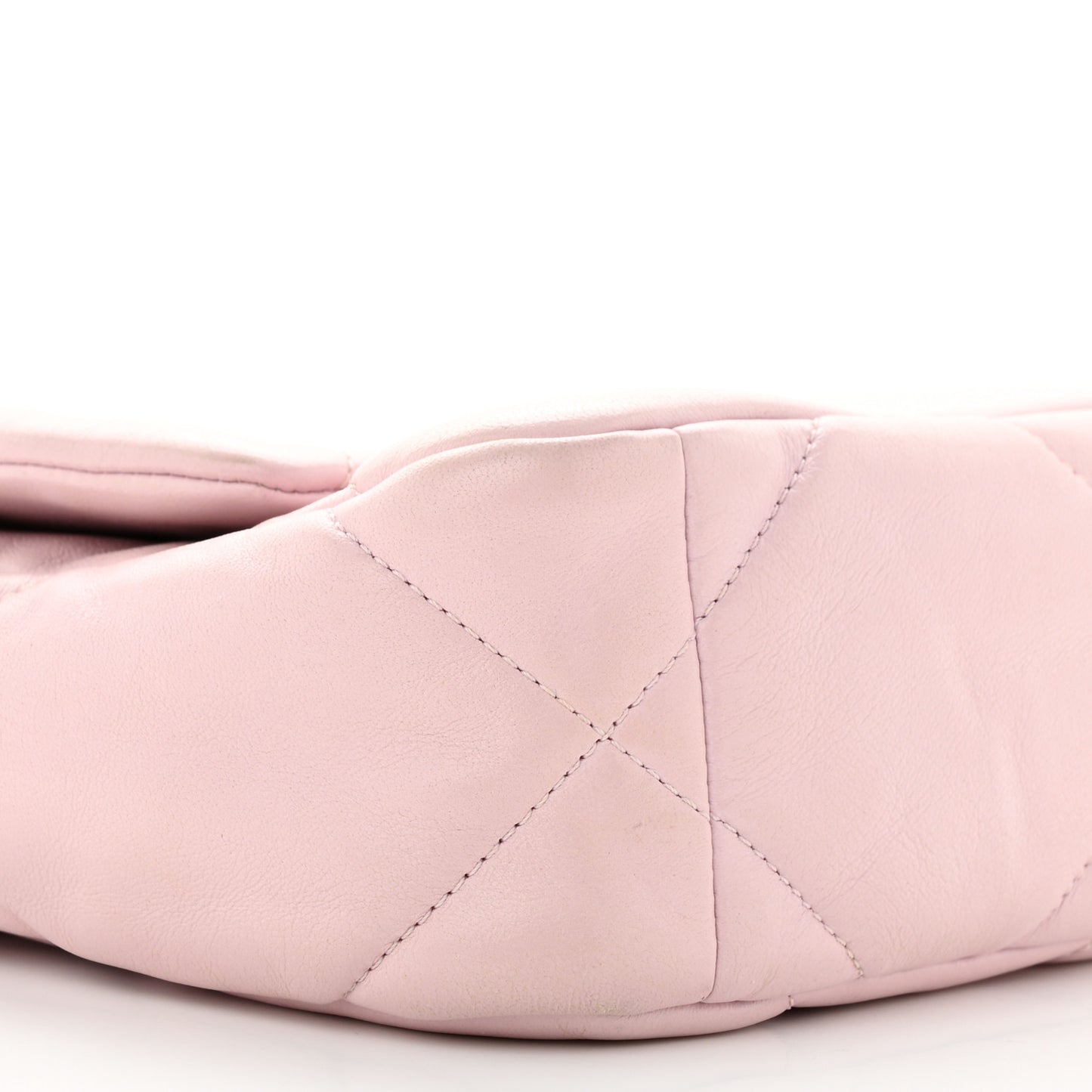 Lambskin Quilted Medium Chanel 19 Flap Light Pink