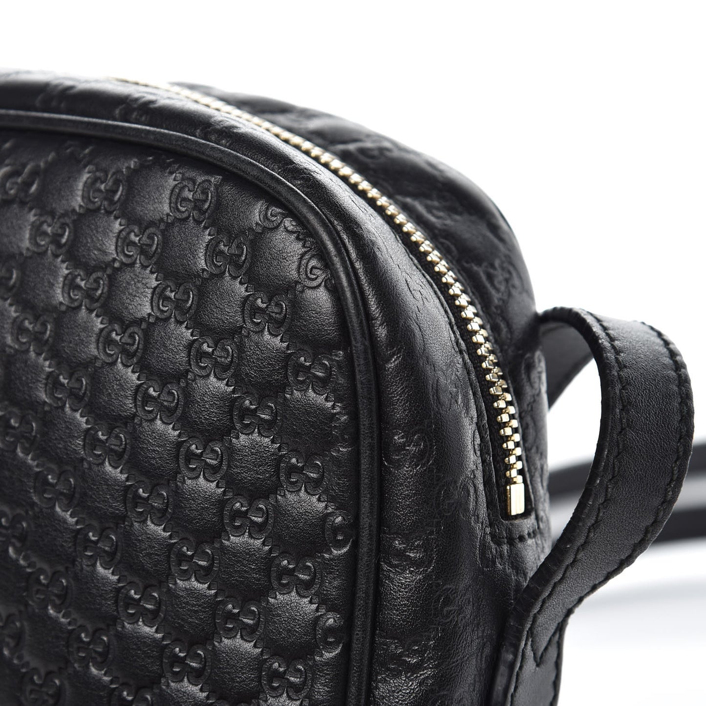 Microguccissima Mini Bree Messenger Bag Black
