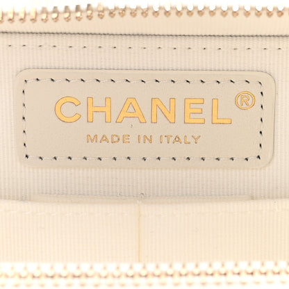 Chanel Caviar Quilted Top Handle Vanity Case White 6 of 10