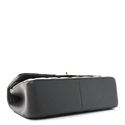 Chanel Lambskin Quilted Jumbo Double Flap Dark Grey 4 of 10