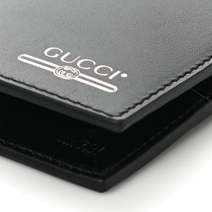 Gucci Plutone Calfskin Logo Bi-Fold Wallet Black 9 of 10