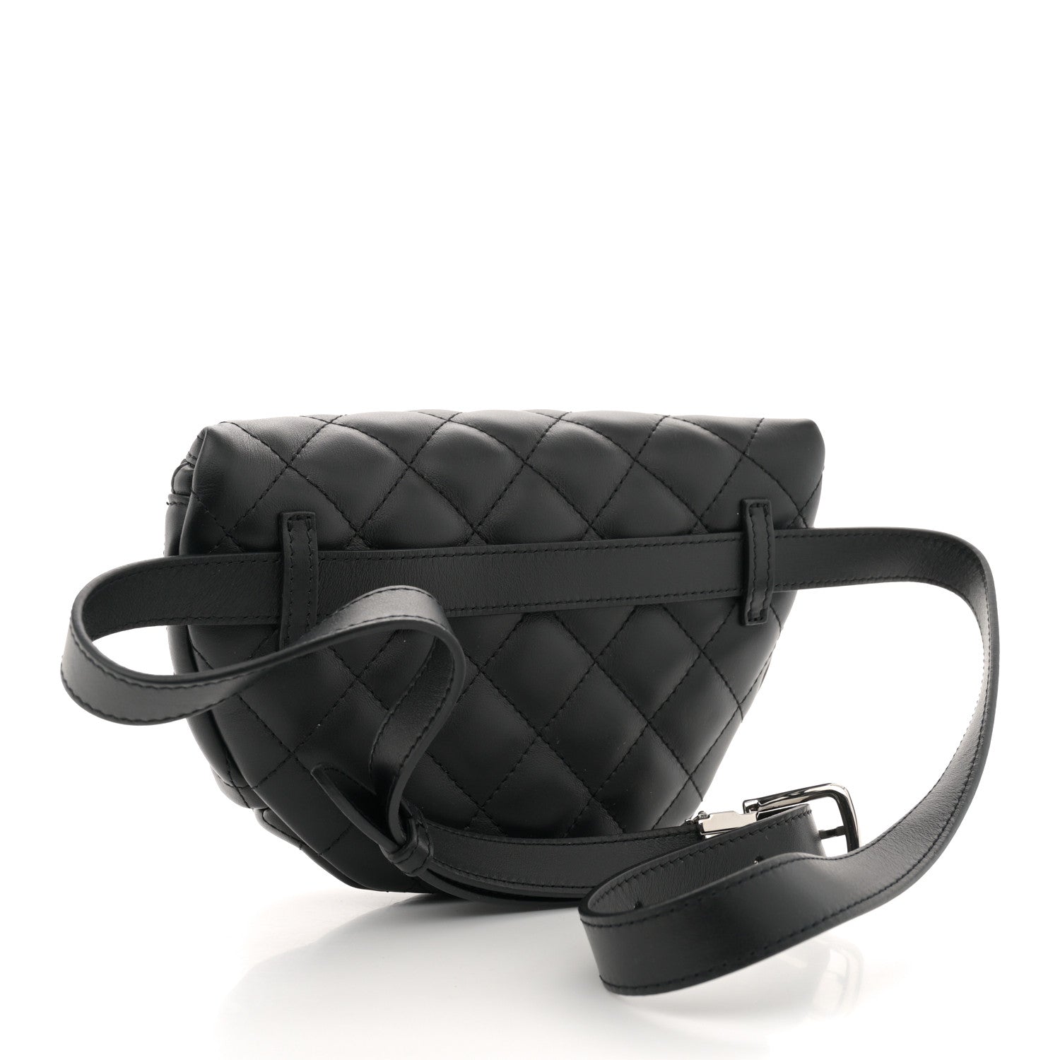 Chanel Calfskin Quilted Waist Belt Bag Black 3 of 10
