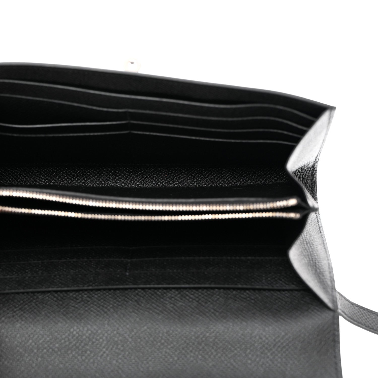 Hermes Epsom Kelly Longue Wallet Black 5 of 8