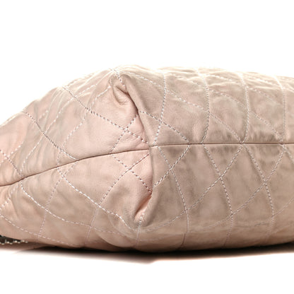 Chanel Iridescent Calfskin Quilted Coco Daily Hobo Rose Clair 7 of 11