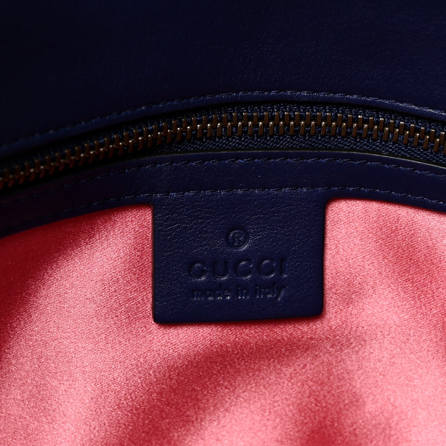 Gucci Velvet Matelasse Small GG Marmont Shoulder Bag Cobalt Blue 6 of 10