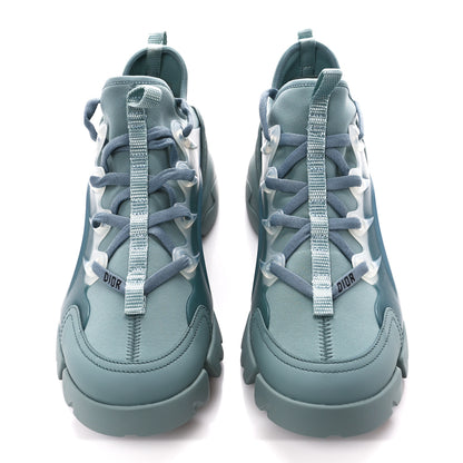 Christian Dior Neoprene Rubber Womens D-Connect Sneakers 39.5 Water Grey 2 of 9
