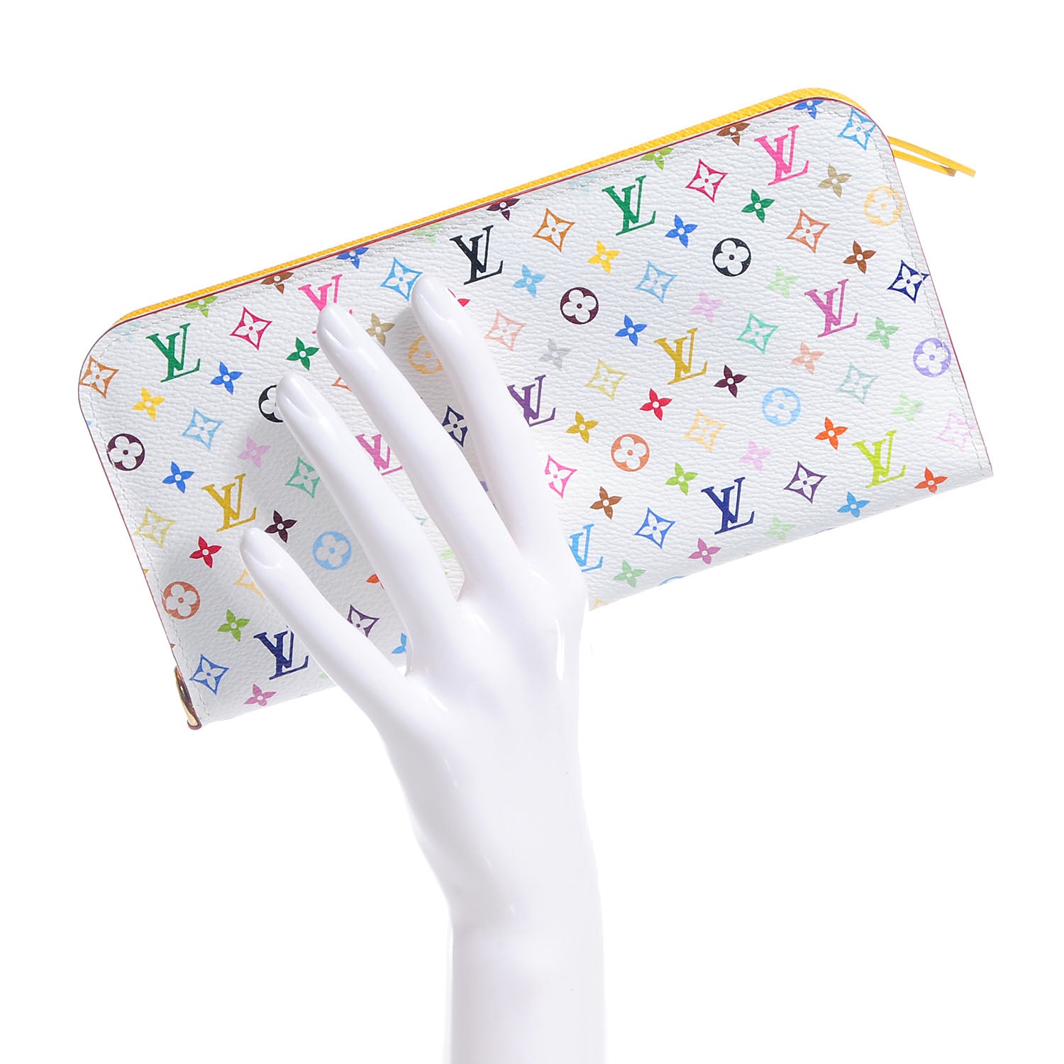 Louis Vuitton Monogram Multicolor Insolite Wallet White Citron 2 of 8