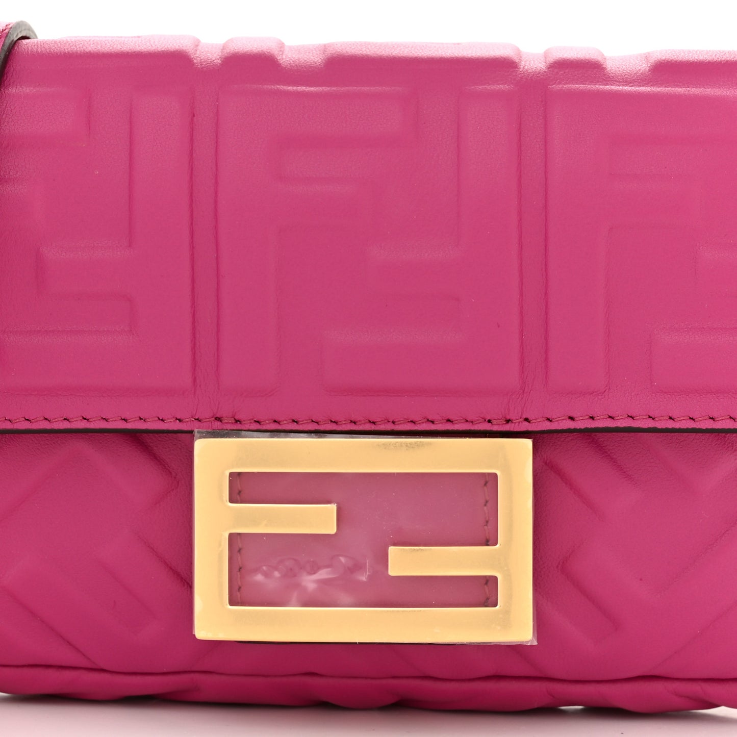 Nappa FF 1974 Embossed Mini Baguette Ciclamino Pilar