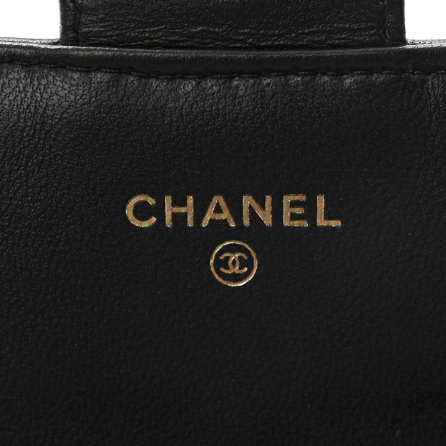 Lambskin Quilted Large Gusset Flap Wallet Black