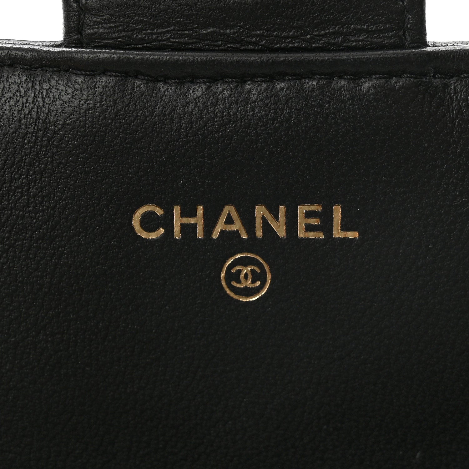 Chanel Lambskin Quilted Large Gusset Flap Wallet Black 7 of 15