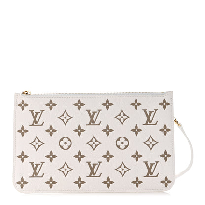 Louis Vuitton Empreinte Monogram Spring In The City Neverfull Pochette MM Kaki Beige Cream 1 of 7