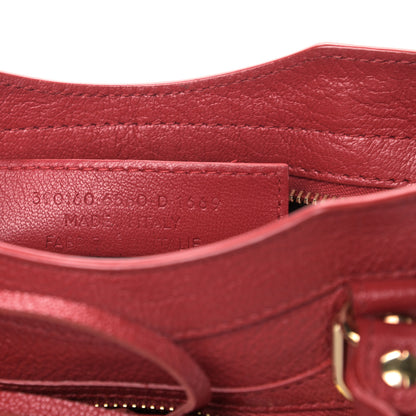 Balenciaga Chevre Gold Metallic Edge Hardware Mini City Rouge Grenade 8 of 8