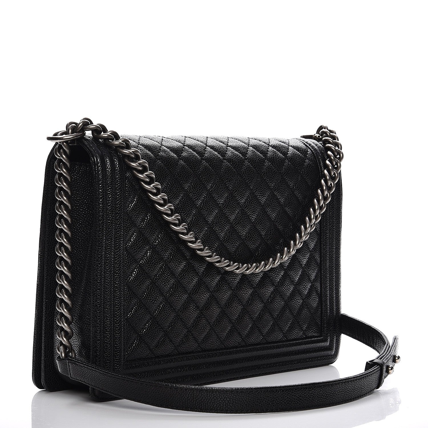 Chanel Caviar Quilted Large Boy Flap Black 3 of 9