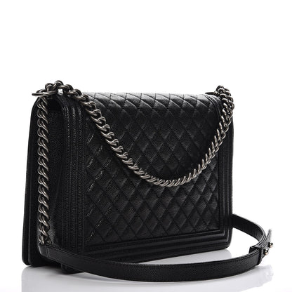 Chanel Caviar Quilted Large Boy Flap Black 3 of 9