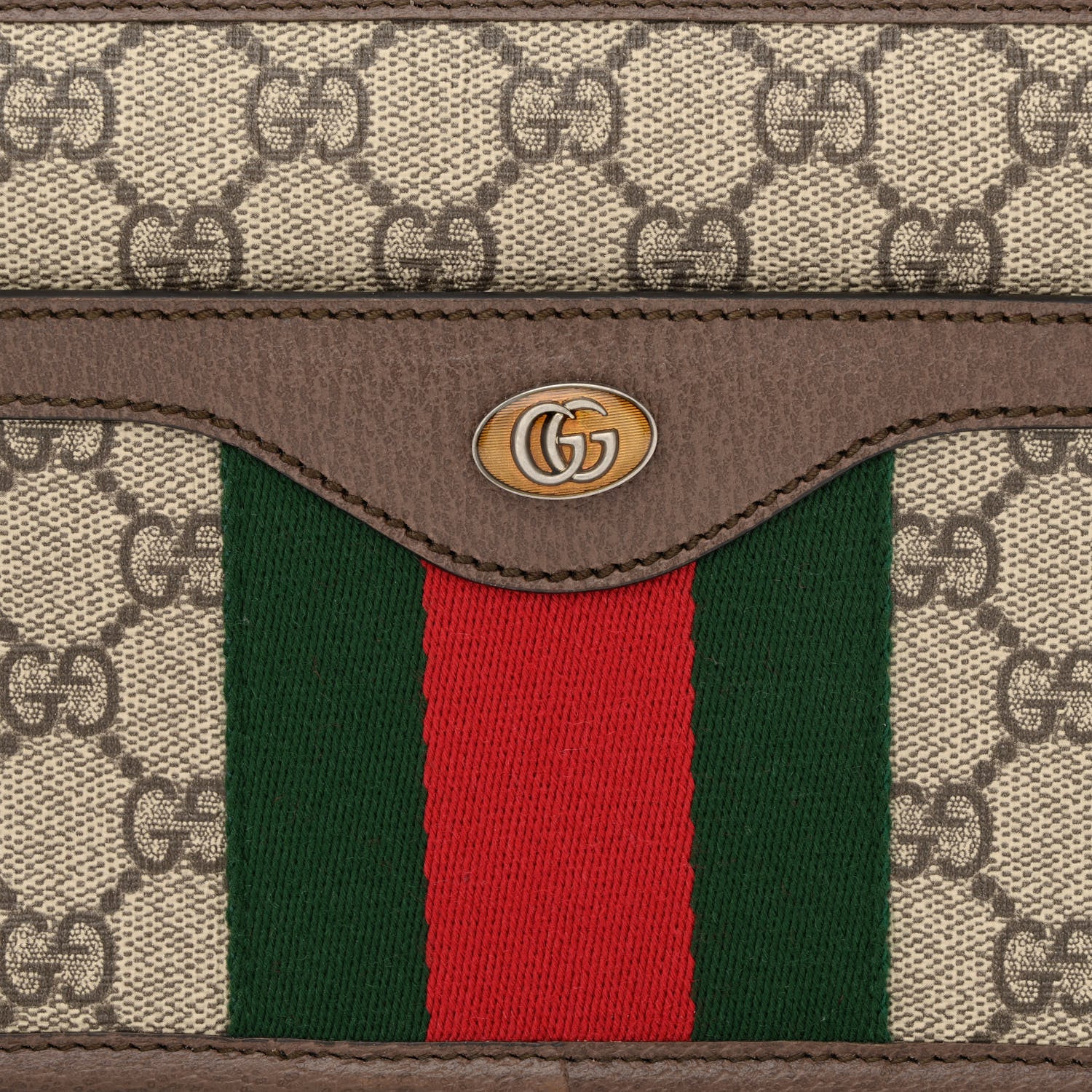 Gucci GG Supreme Monogram Web Ophidia Crossbody Bag Beige New Acero 8 of 10