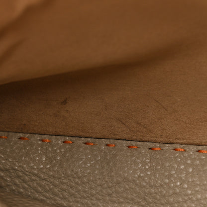 Fendi Cuoio Romano Selleria Bi-Color Medium Peekaboo Iconic Satchel Orange Stone 9 of 17