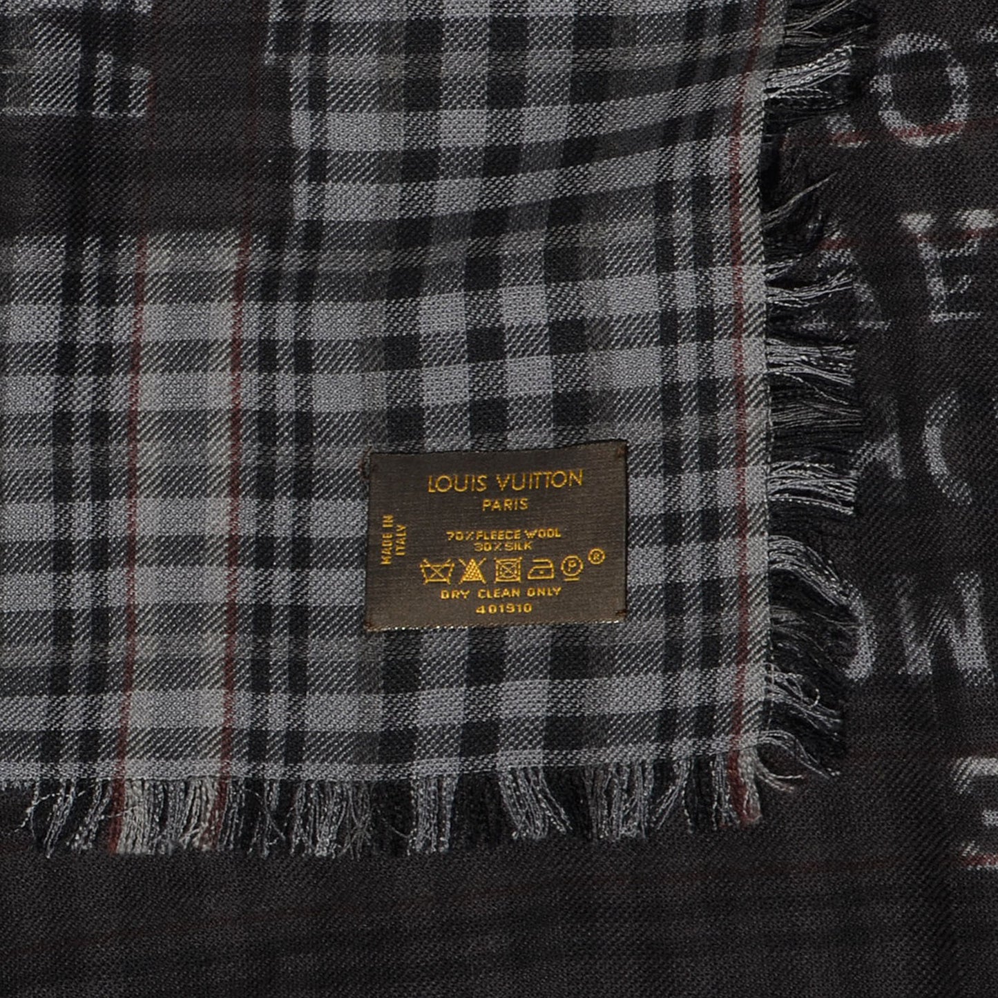 Mens Fleece Wool Silk Trunks Shawl Gris Rouge