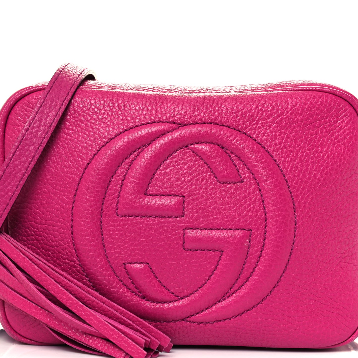Cellarius Calfskin Small Soho Disco Bag Bright Bouganville