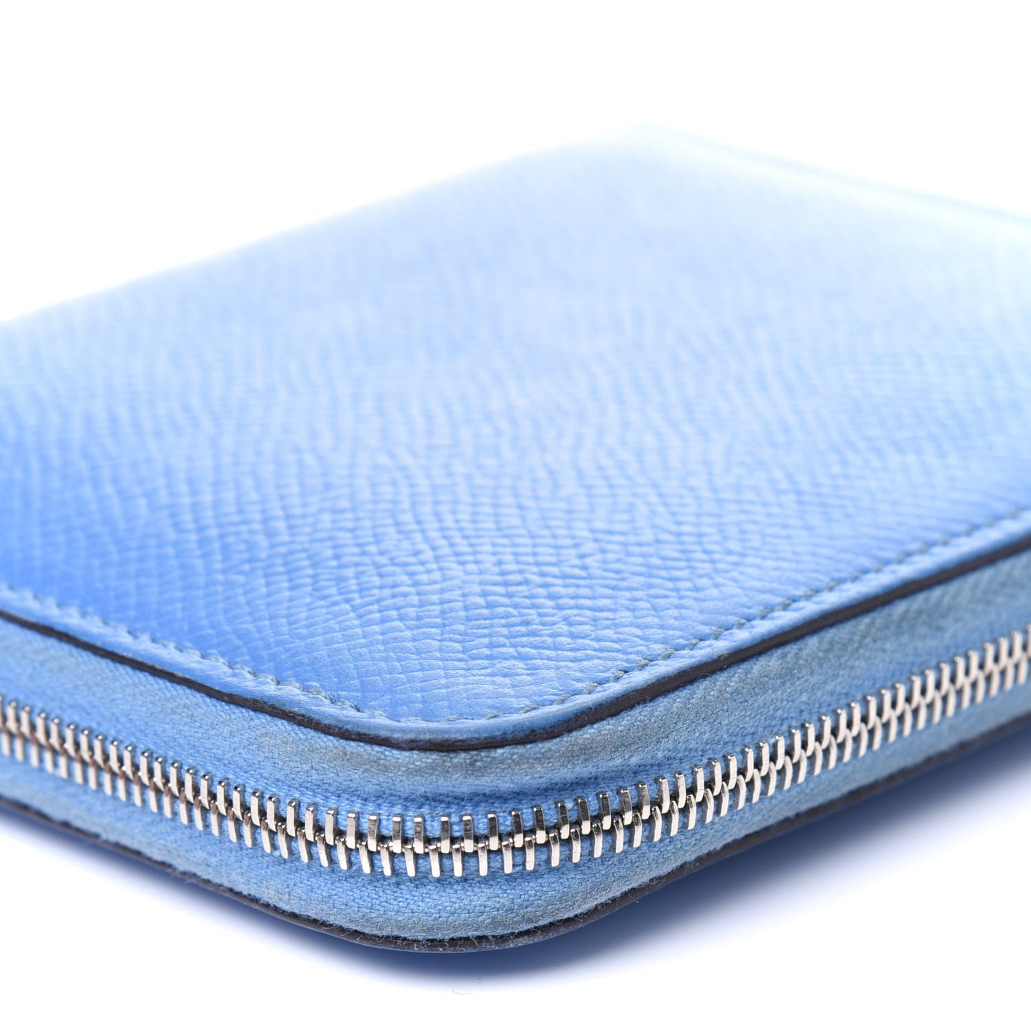 Hermes Epsom Silk'In Compact Wallet Bleu Paradis 14 of 19