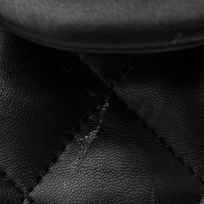 Chanel Lambskin Quilted Jumbo Double Flap Black 13 of 14