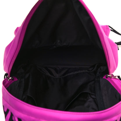 Balenciaga Sport Nylon Logo Embroidered S Wheel Backpack Fuchsia Black 5 of 11