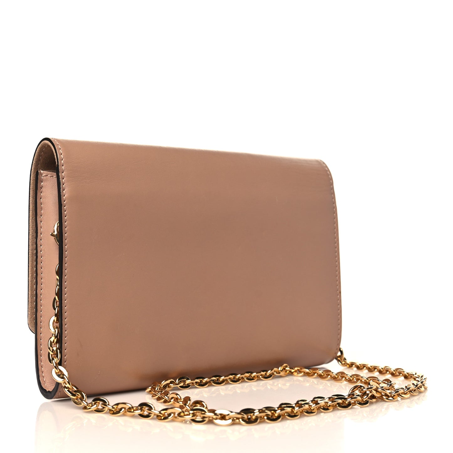 Calfskin Chain Louise GM Nude