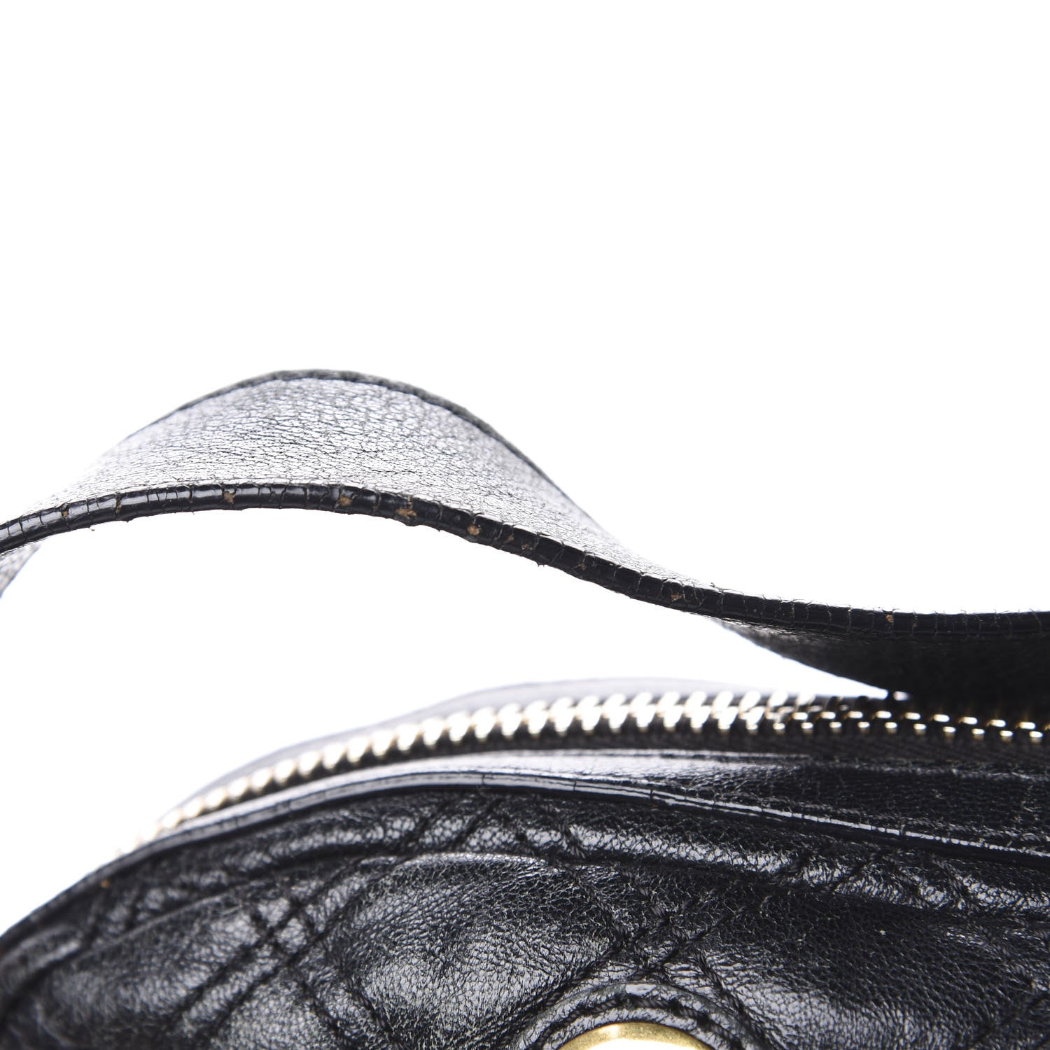 Marc Jacobs Lacquered Goatskin Quilted Karlie Satchel Black 14 of 16