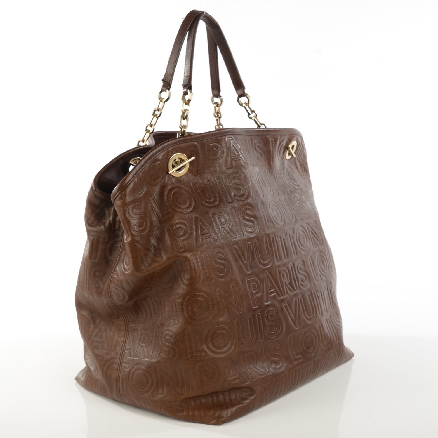 Louis Vuitton Monogram Paris Souple Whisper GM Chocolate 3 of 7