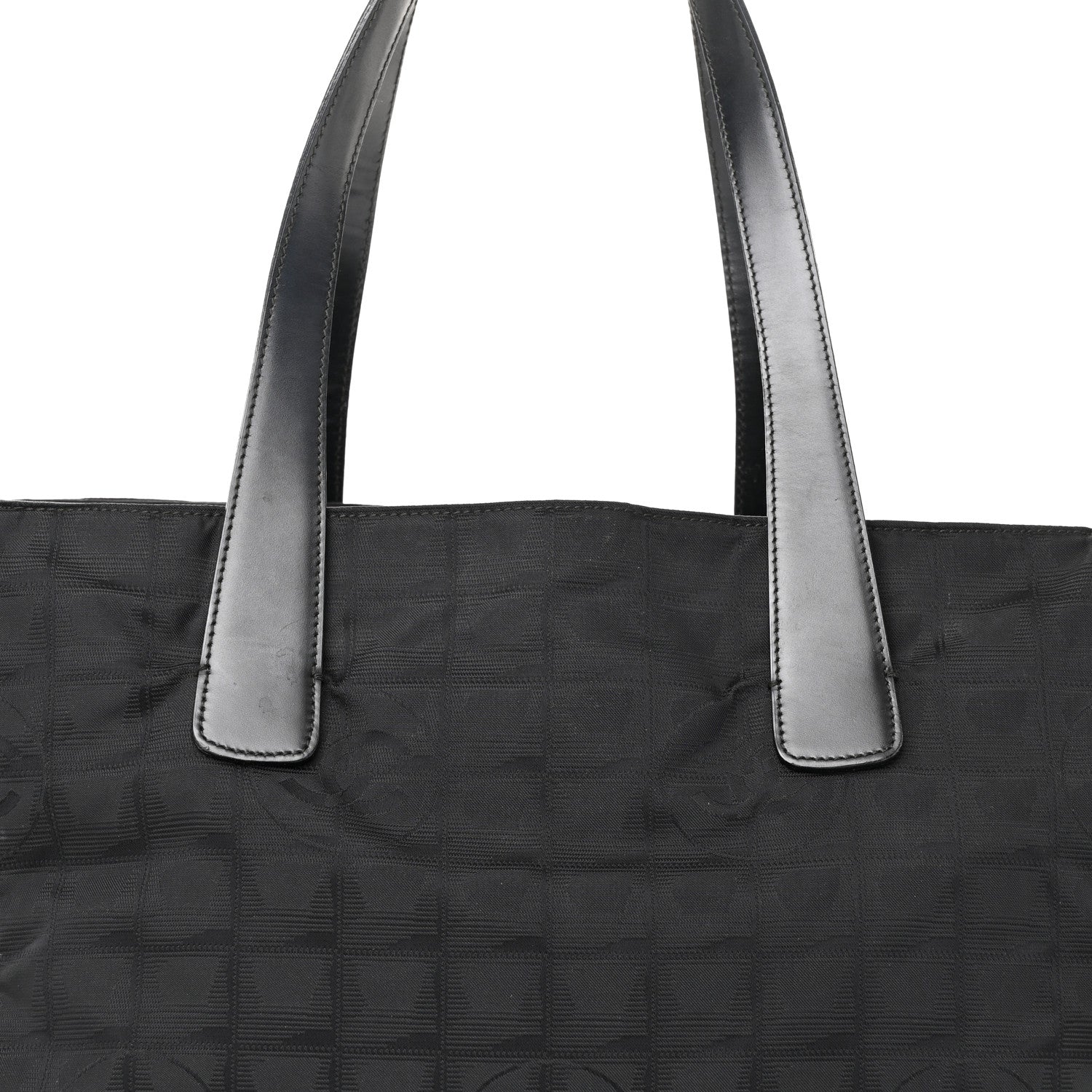 Chanel Nylon Large Travel Tote Black 8 of 14