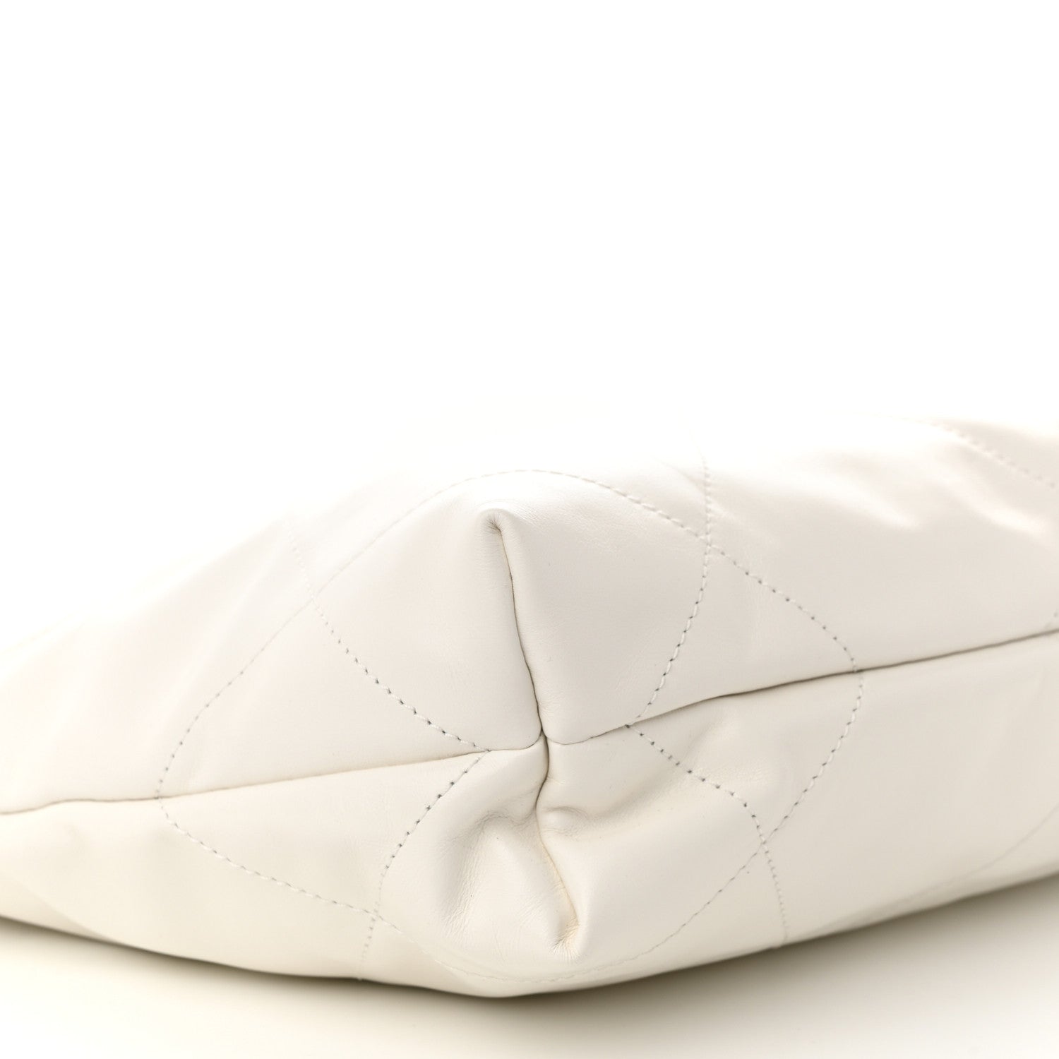 Chanel Shiny Calfskin Quilted Small Chanel 22 White 10 of 12