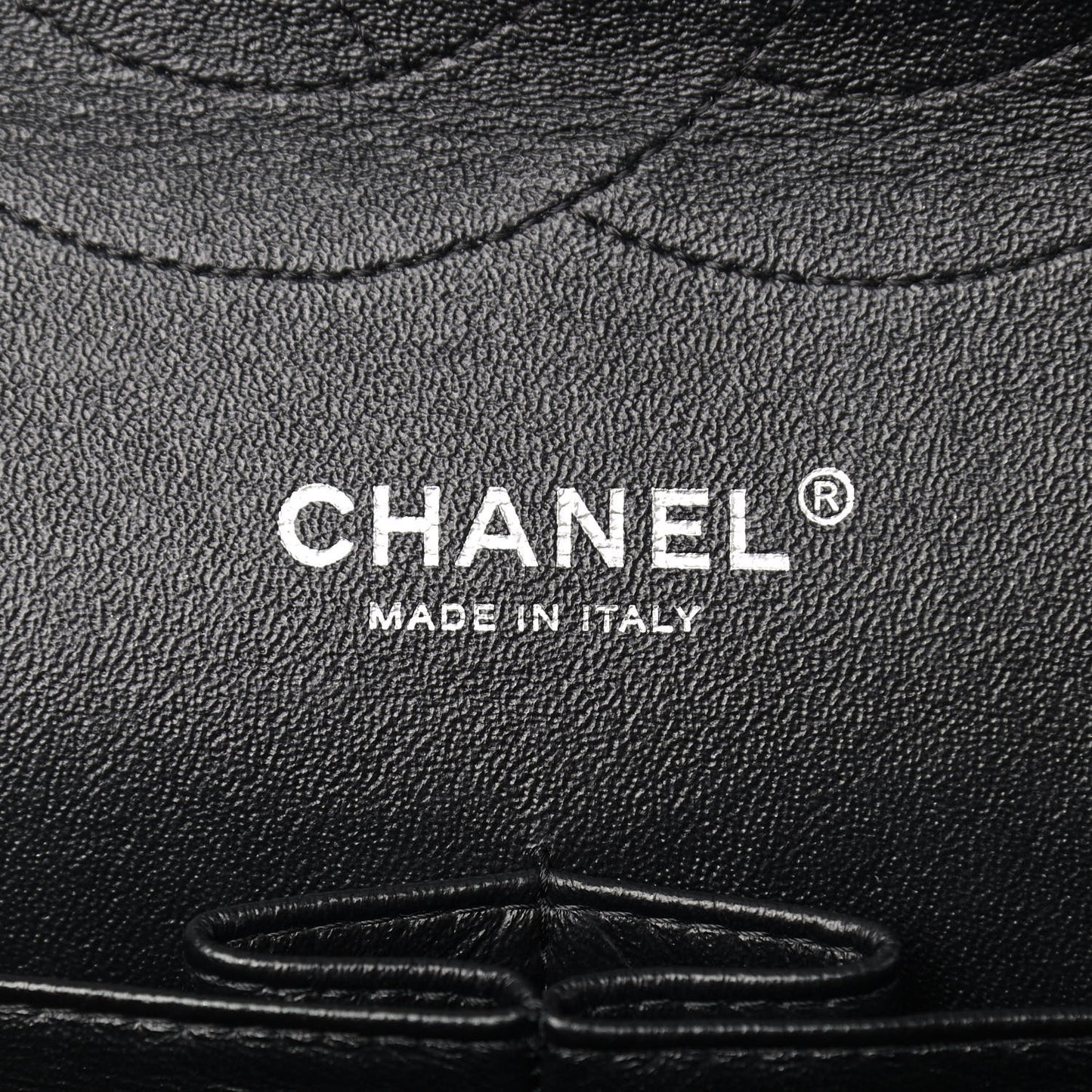 Lambskin Quilted Jumbo Double Flap Black