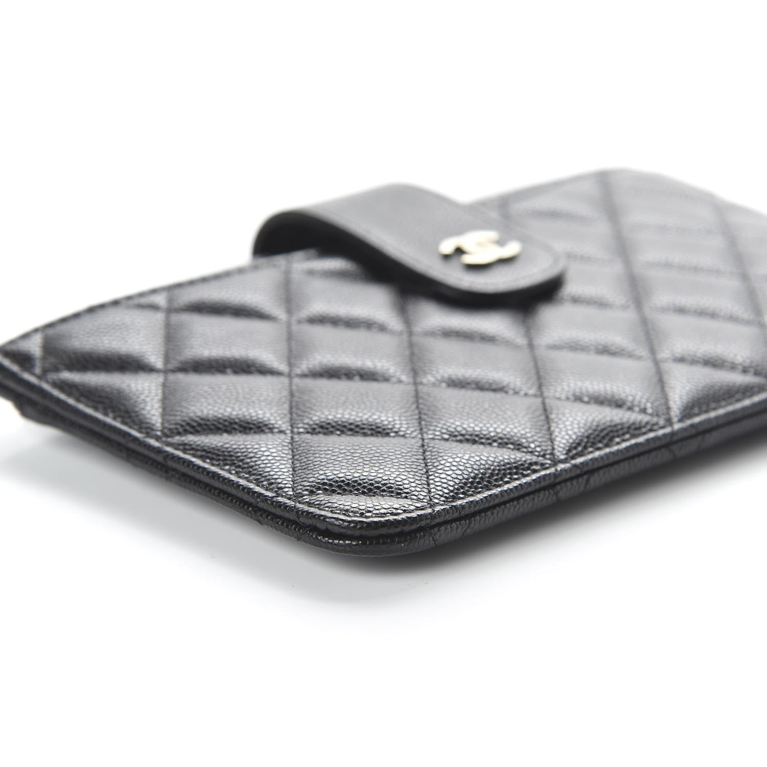 Chanel Caviar Quilted Classic Strap Pouch Black 6 of 12