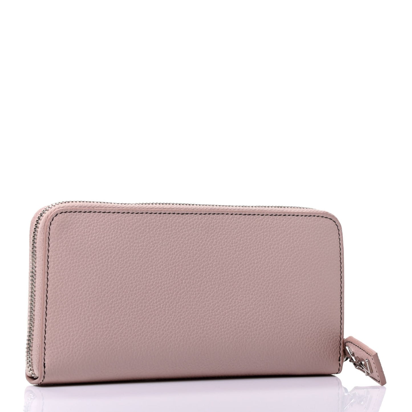 Calfskin Classic Zip Around Continental Wallet Dusty Rose