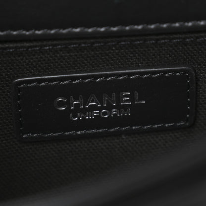 Chanel Calfskin Quilted CC Uniform Flap Belt Bag Black 6 of 12