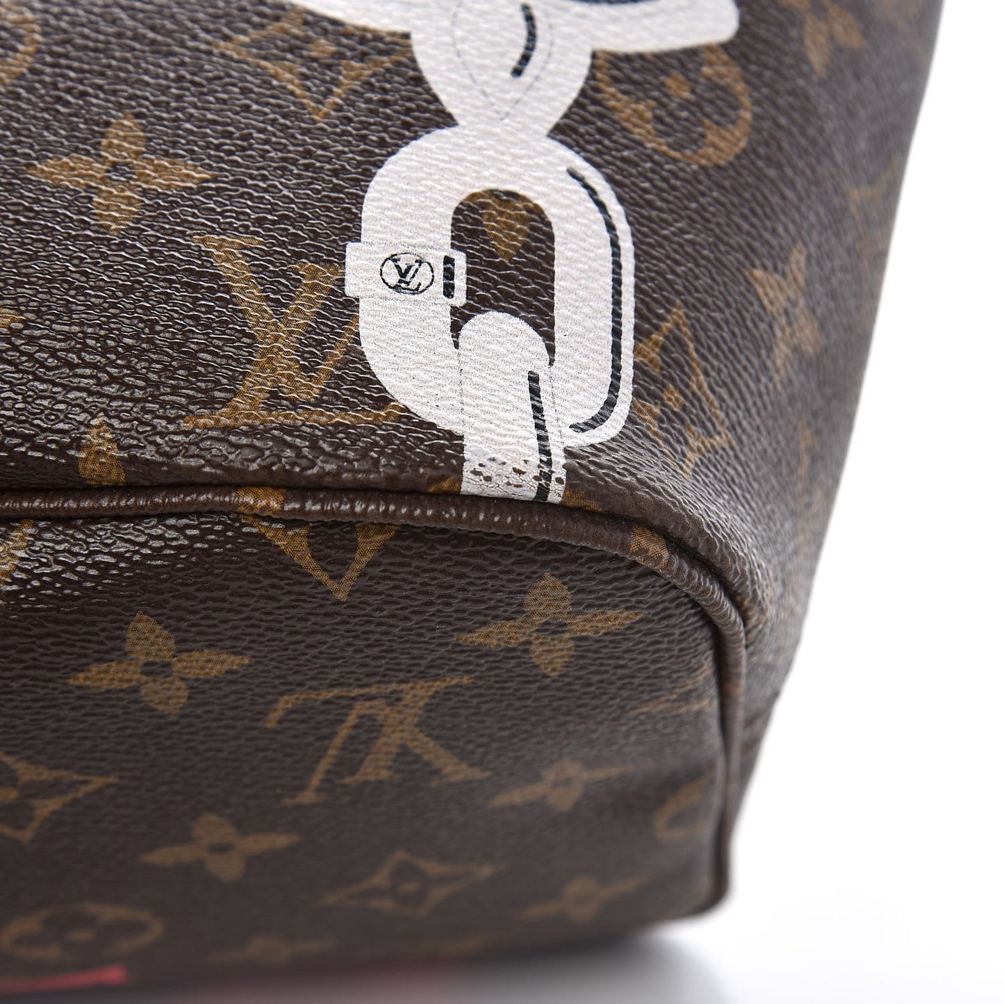 Monogram Bay Neverfull MM Rose Ballerine Poppy