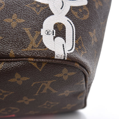 Louis Vuitton Monogram Bay Neverfull MM Rose Ballerine Poppy 13 of 14