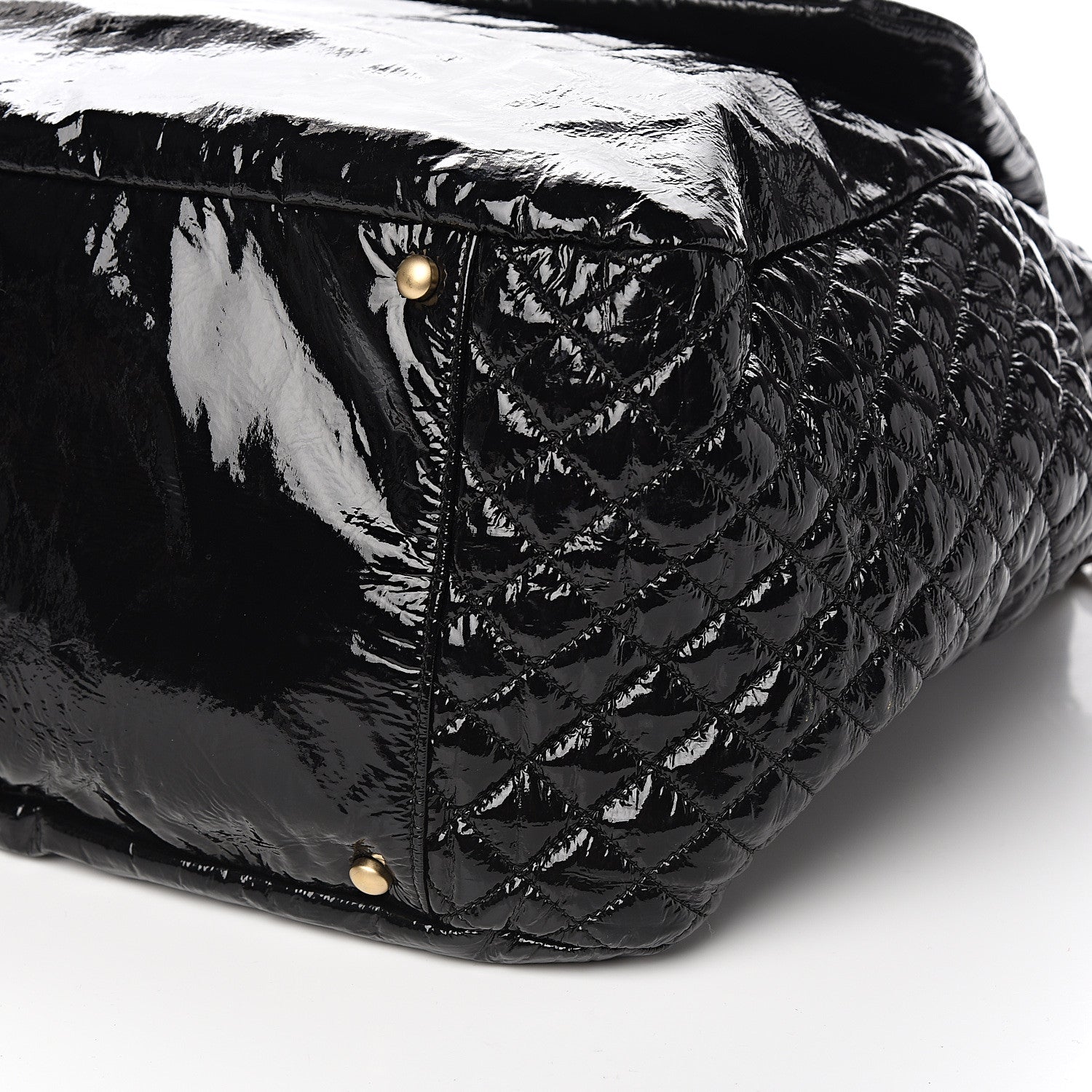 Chanel Vinyl XL Rock and Chain Flap Black 8 of 9