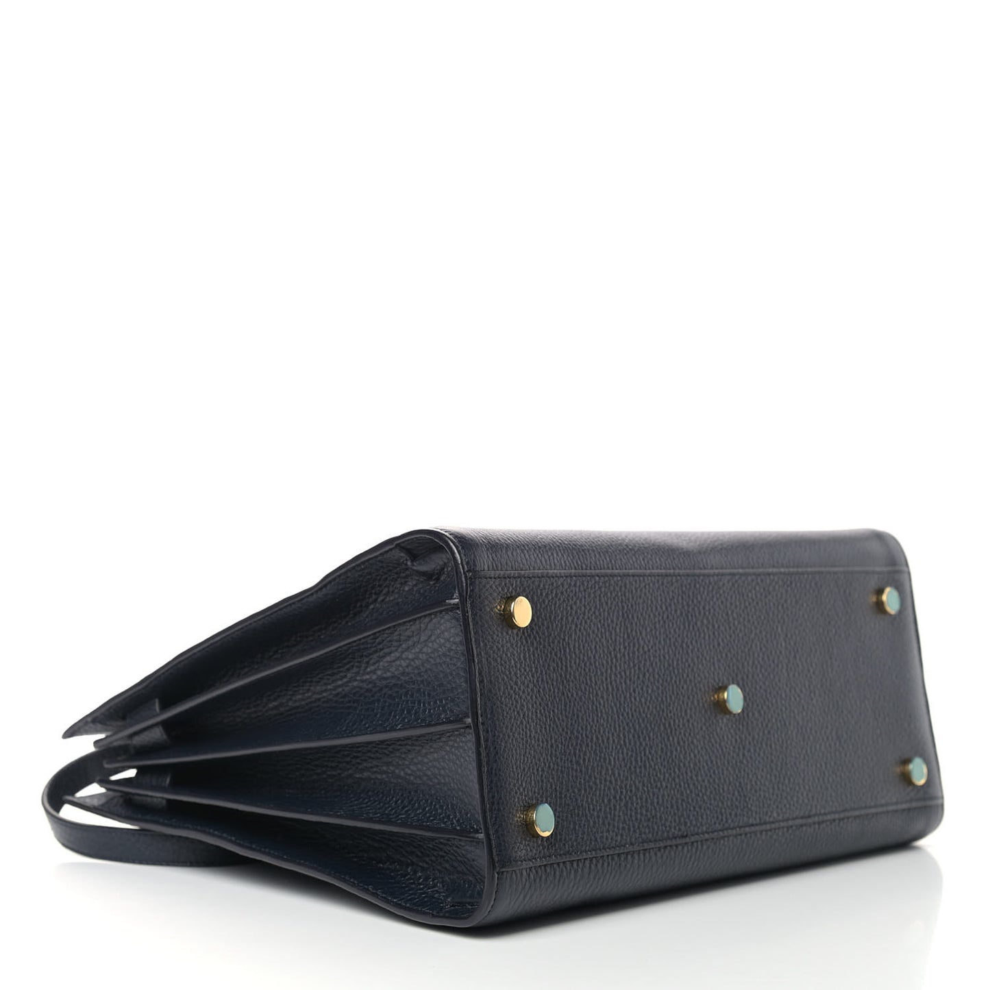 Grained Calfskin Small Sac De Jour Navy