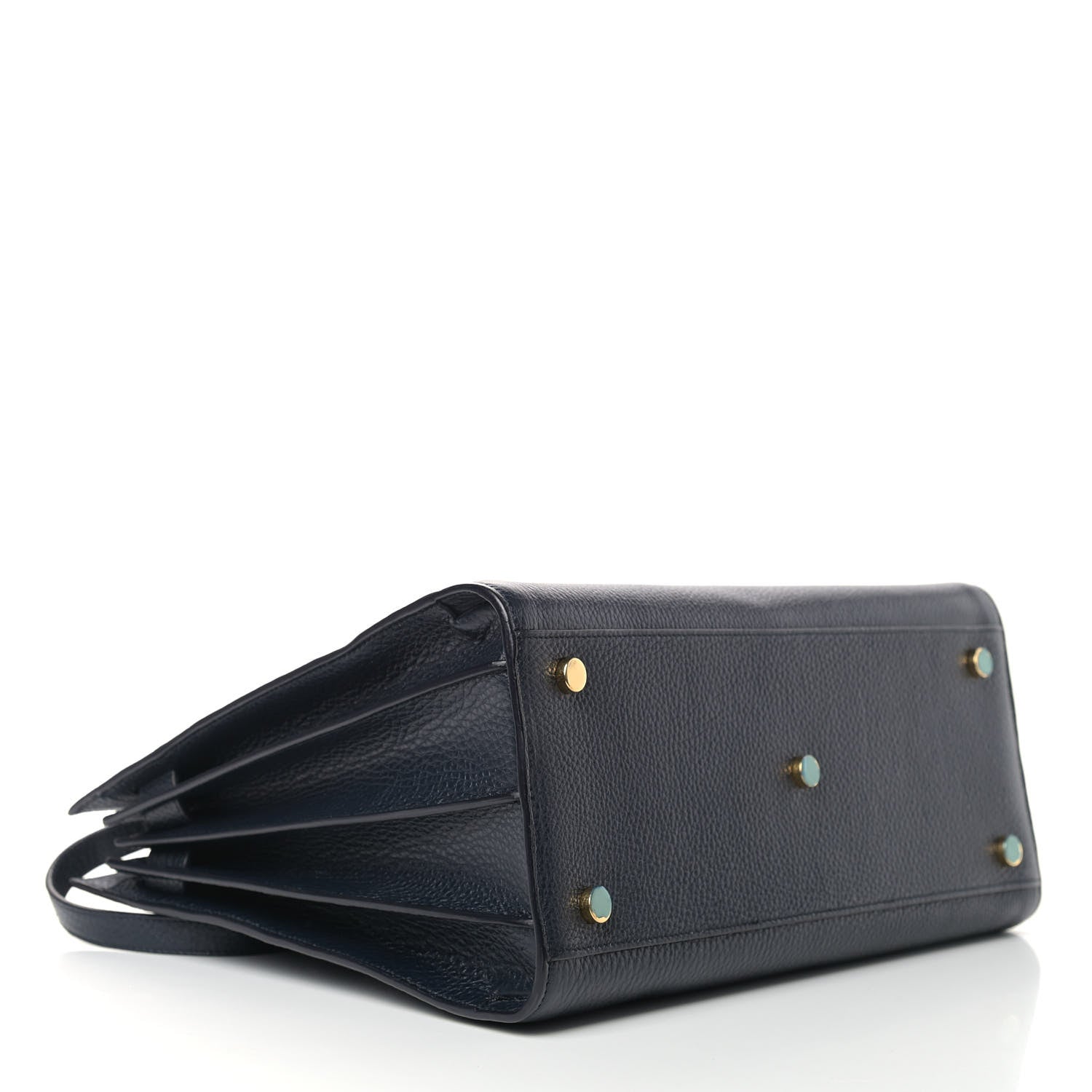 Saint Laurent Grained Calfskin Small Sac De Jour Navy 4 of 9