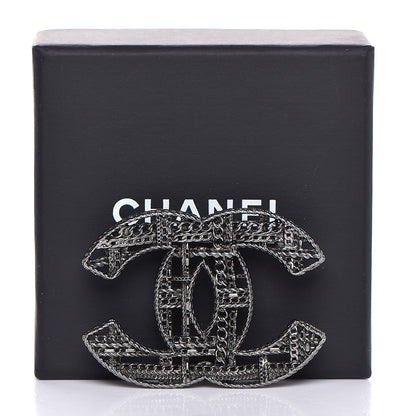 Chanel Ruthenium Chain CC Brooch 6 of 6