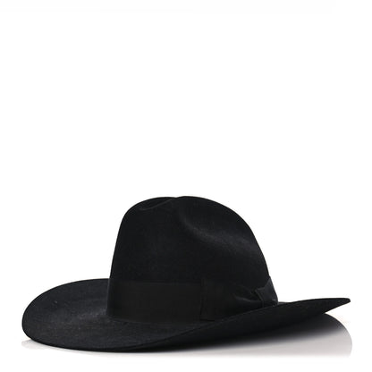 Gucci Felt Wide Brim Hat M Black 1 of 9