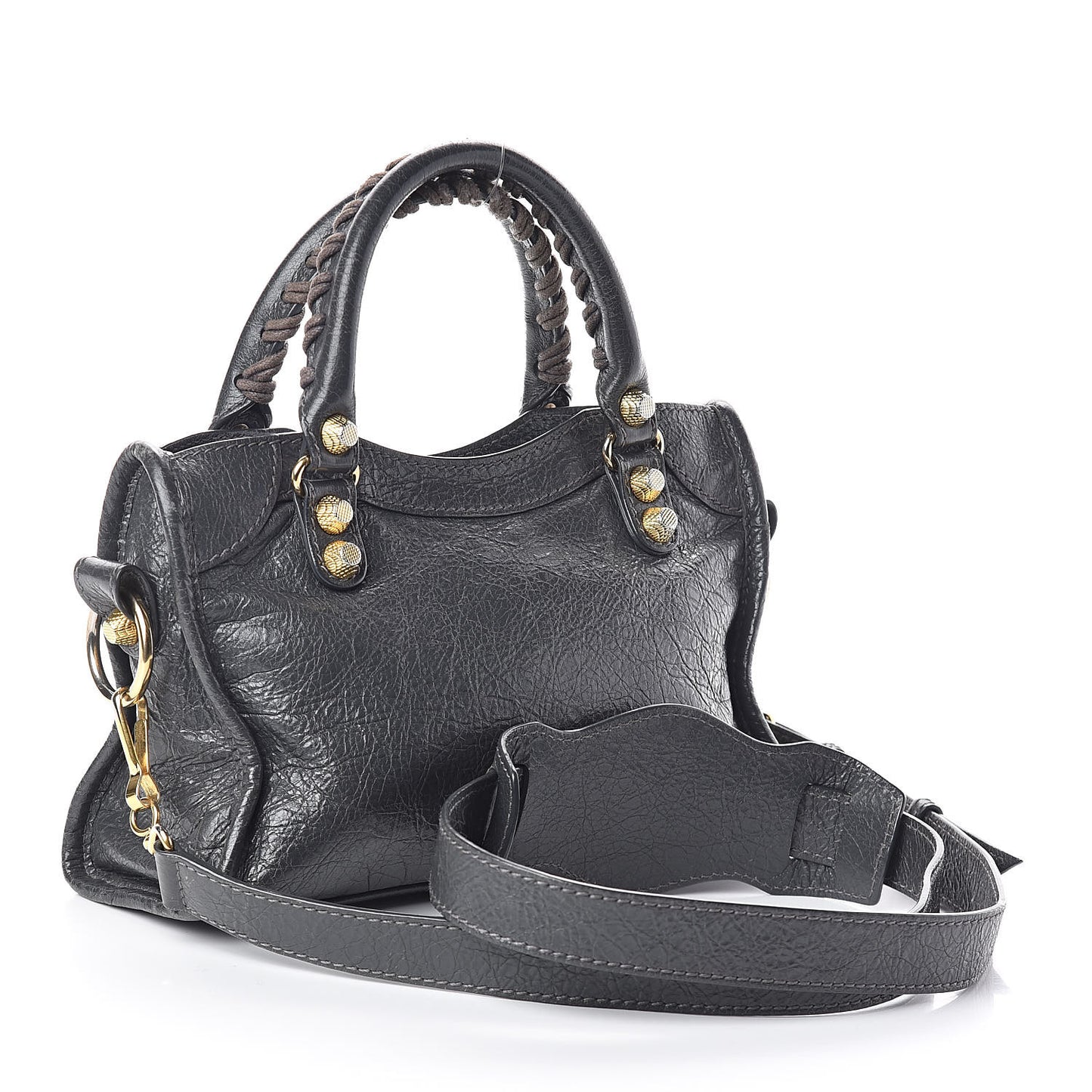 Agneau Giant 12 Gold Hardware Mini City Gris Fossile